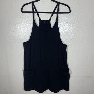 Anrabess Black Romper Dress Women's (Size Large)